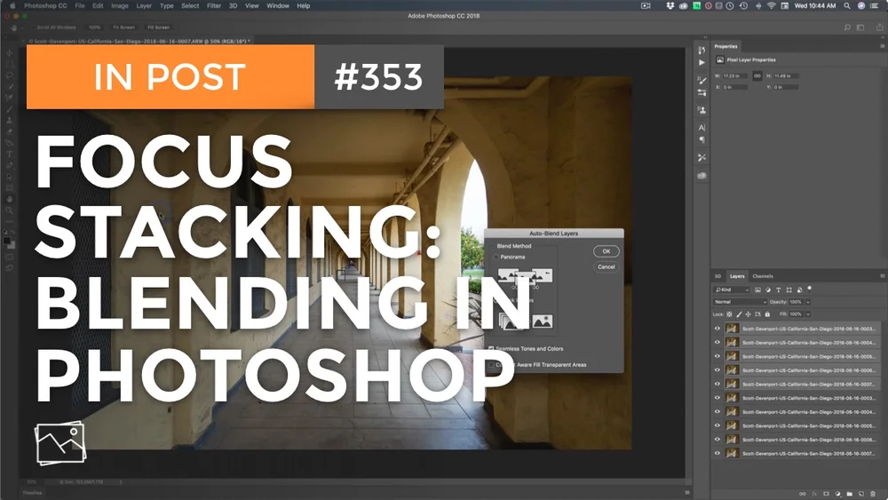 In Post Focus Stacking Blending In Photoshop 353 Scott Davenport Photography