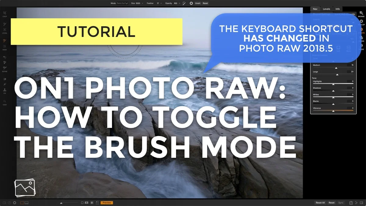 ON1 Tutorial - How To Toggle The Masking Brush Mode