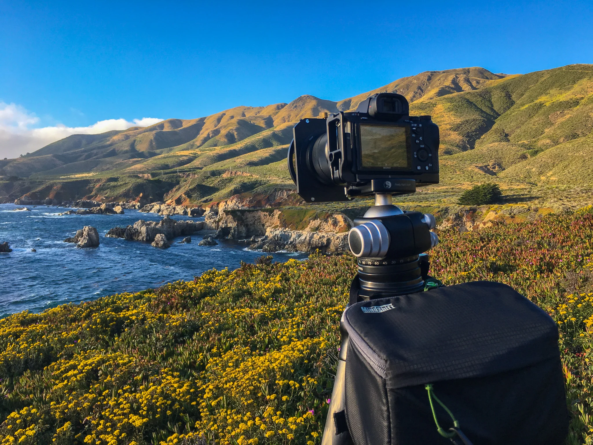 Really Right Stuff Tripod w/ Sony A7Rii on Soberanes Point, Big Sur, California