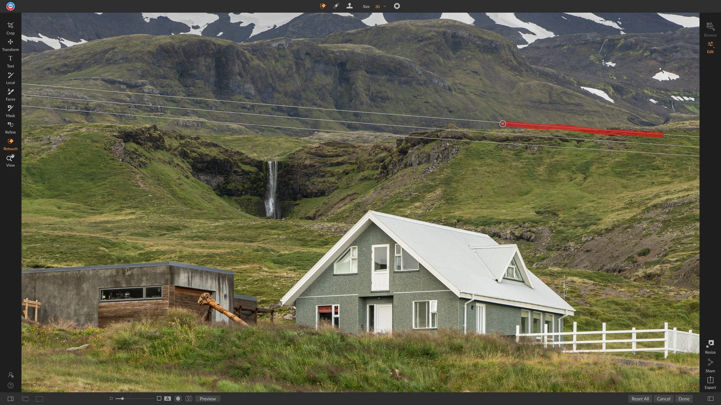 How To Remove Power Lines In ON1 Photo RAW