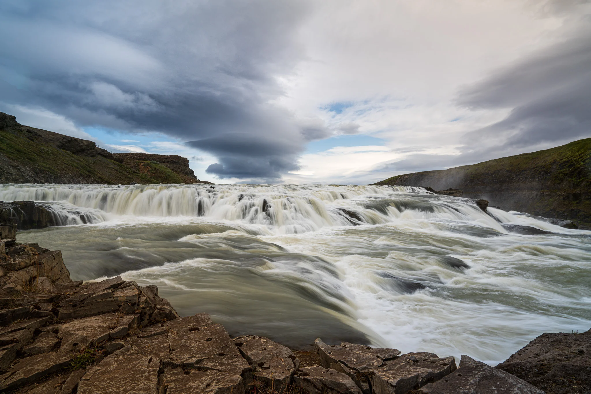 The First Cascade Of Gullfoss