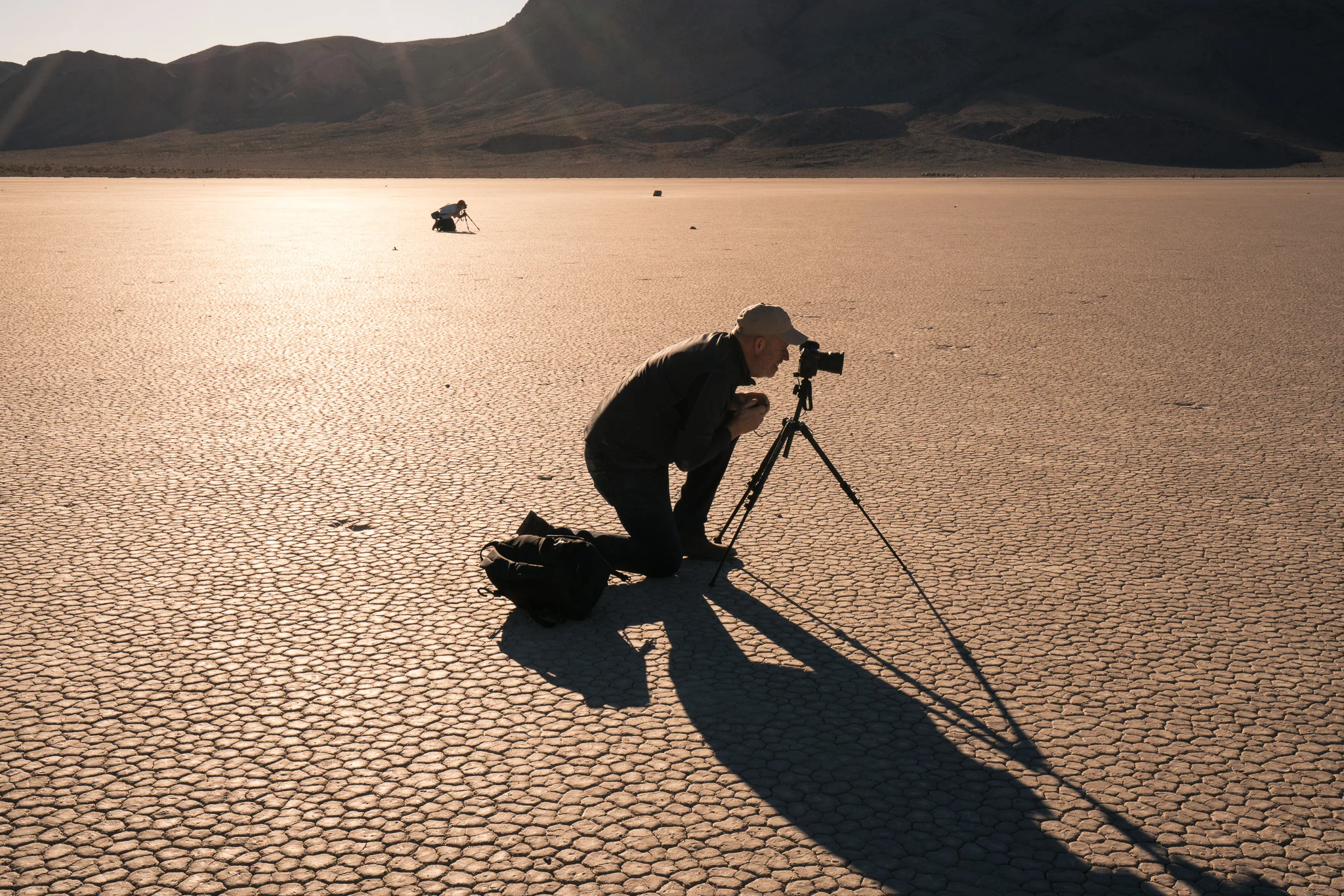 Photographers At The Racetrack