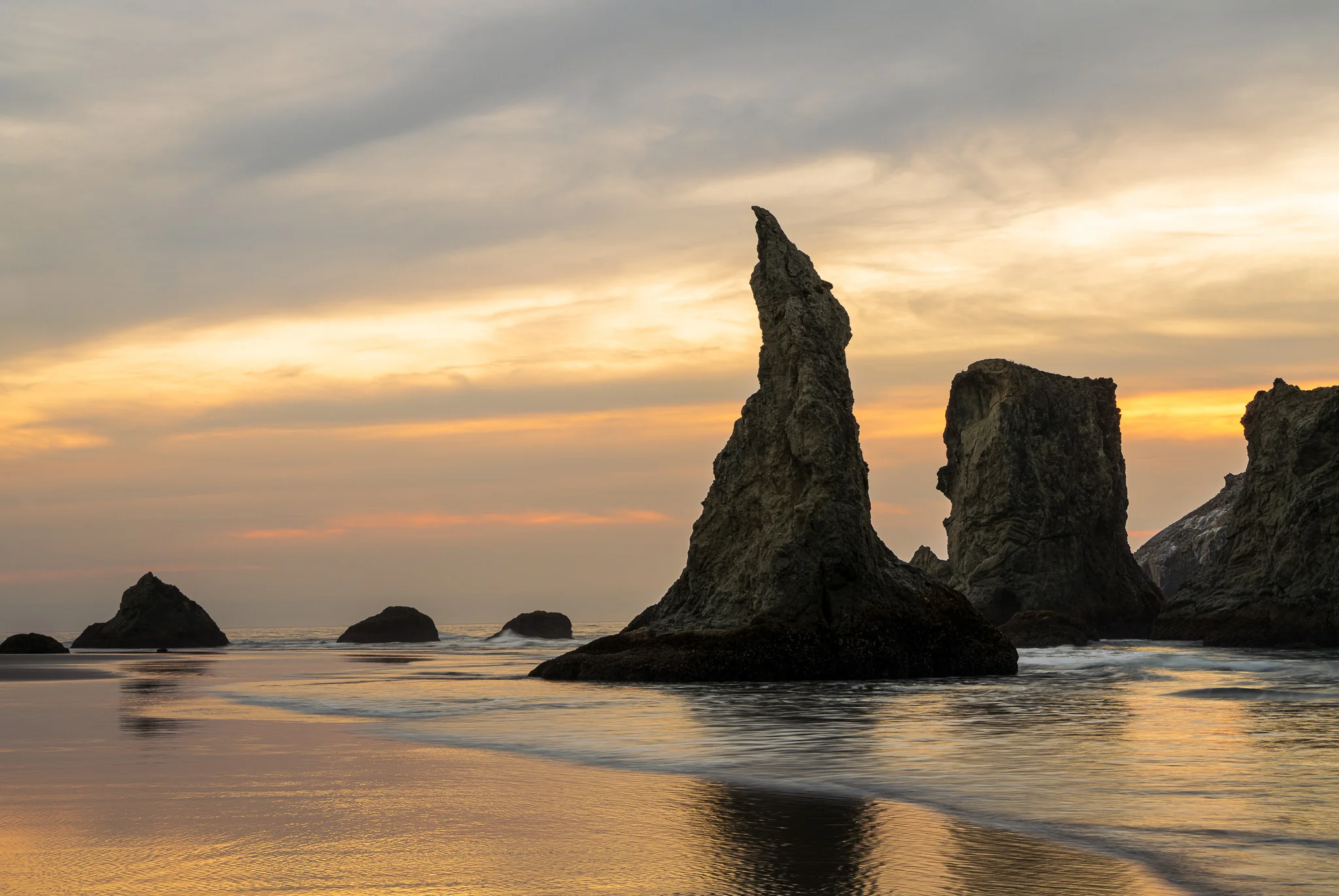 Sunset In Bandon Oregon