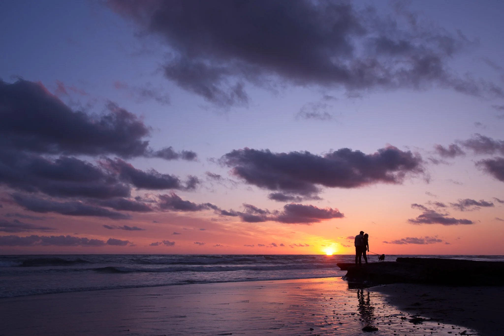 Couple At Sunset, Encinitas