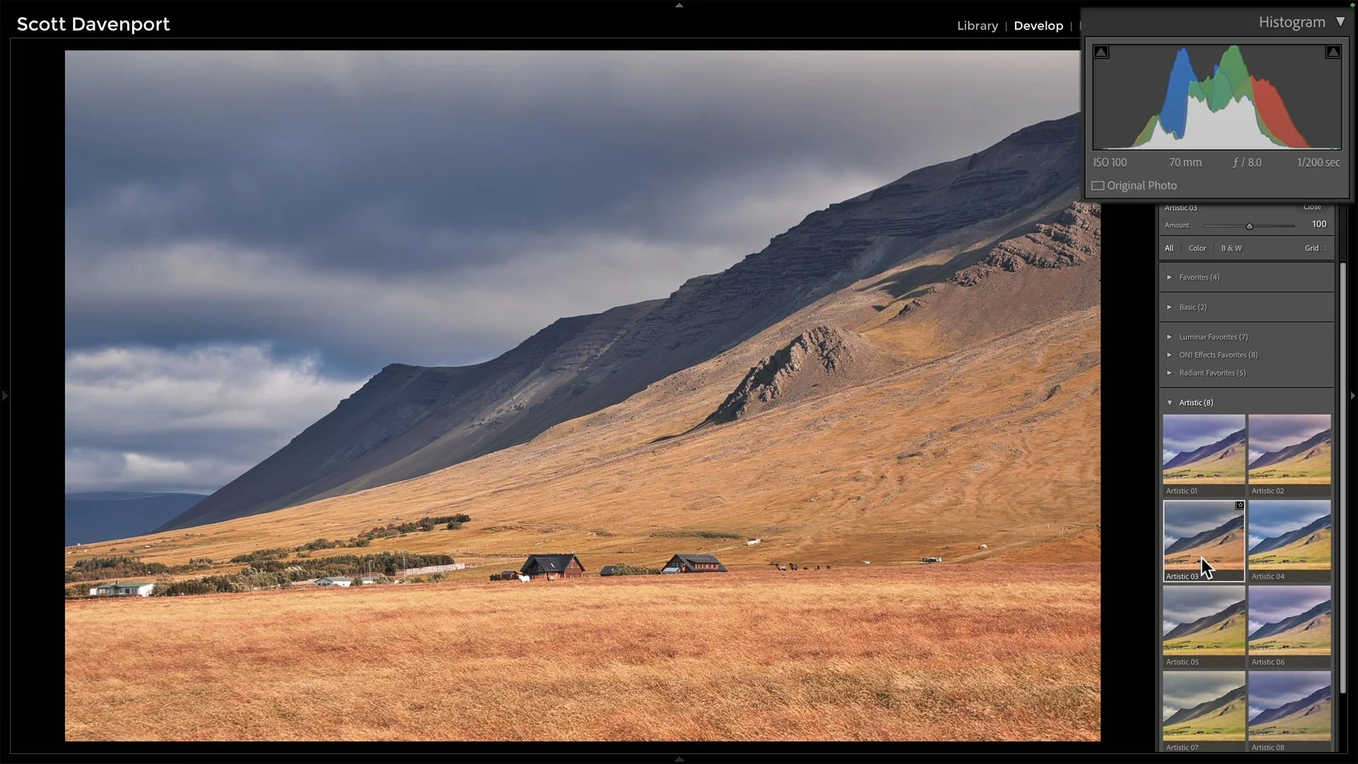  Nail the basics with Camera Profiles, Light, and Effects. 