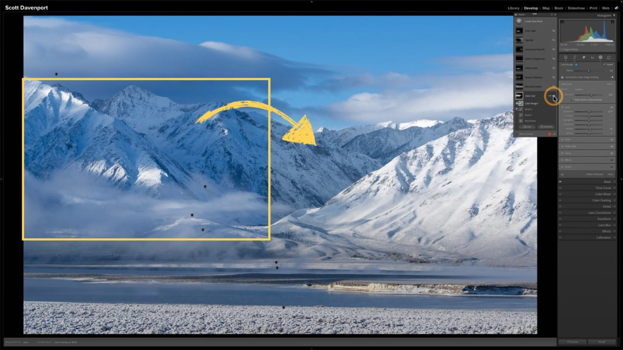 How to Reduce Blue Color Casts in Snowy Landscapes