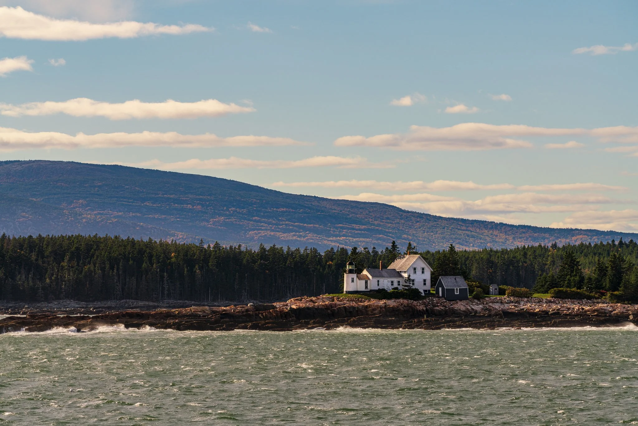 I photographed Winter Harbor Lighthouse from Schoodic during the afternoon before continuing toward the peninsula’s late-day locations.