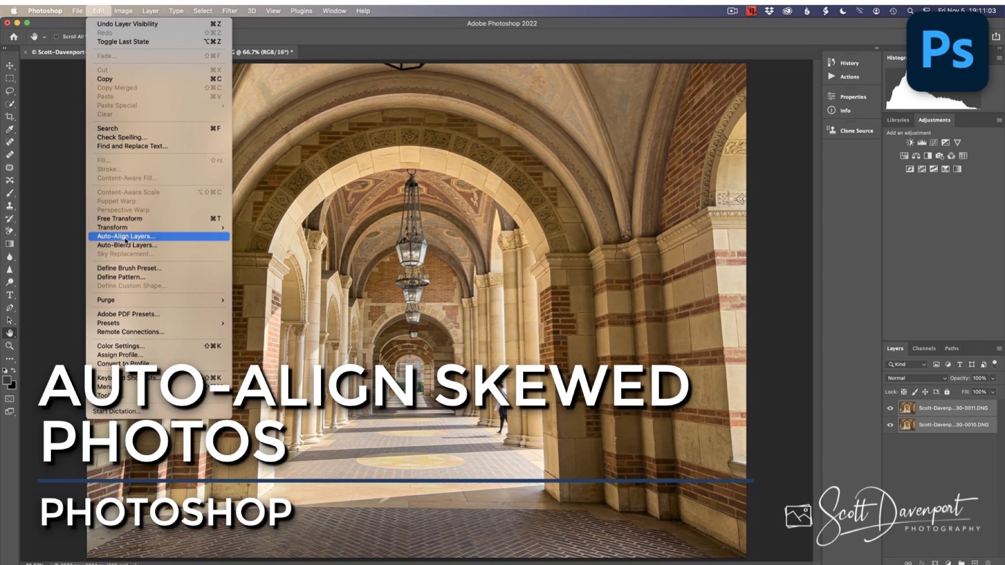 Auto-Align Skewed Images In Photoshop — Scott Davenport Photography