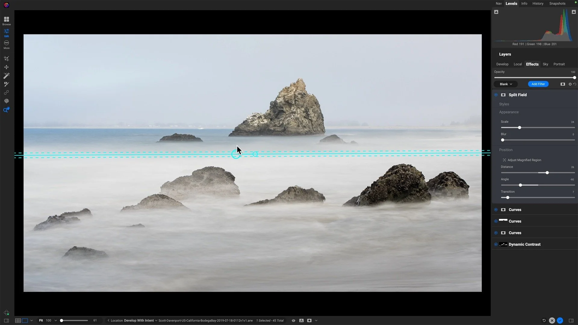 The Split Field Filter - ON1 Photo RAW 2026