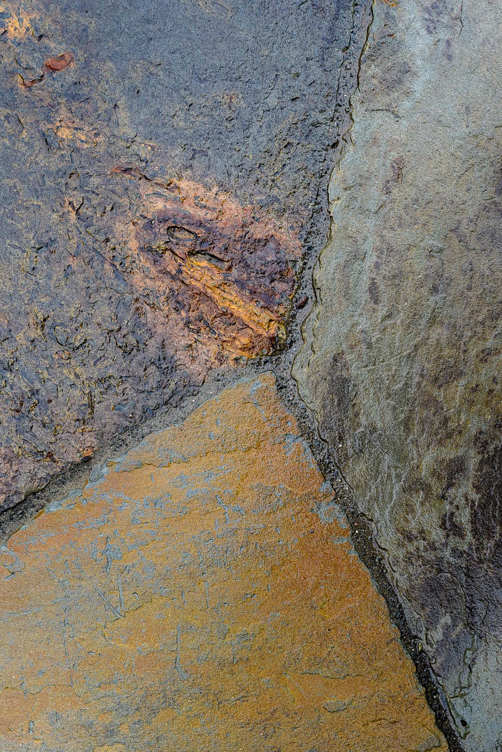 Front walk stone work detail shot