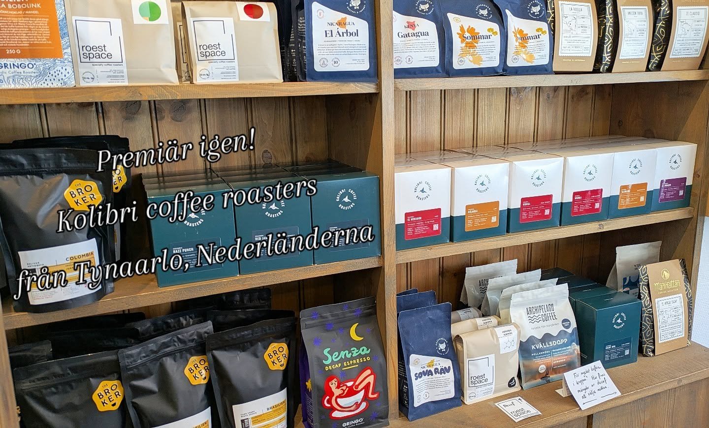 Vi fl&auml;skar p&aring; med ytterligare en premi&auml;r. 🎉 

Kom och testa Kolibri coffee roasters. 

#kaffebar #specialkaffe #specialtycoffee #glutenfritt #glutenfree