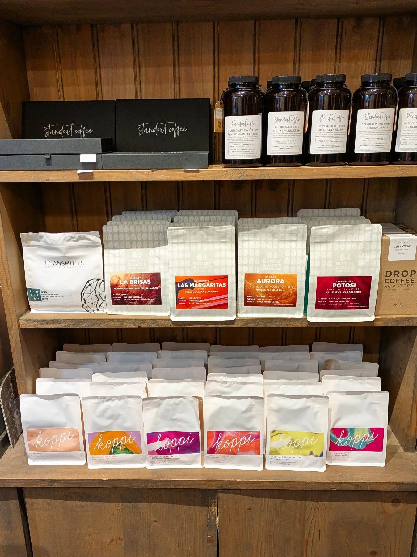 Det kommer in nytt sp&auml;nnande kaffe titt som t&auml;tt. H&auml;rom dagen d&ouml;k det upp godsaker fr&aring;n Koppi i Helsingborg. Idag fyllde vi p&aring; fr&aring;n Johan &amp; Nystr&ouml;m och n&auml;r som helst landar det en m&auml;ngd sorter 