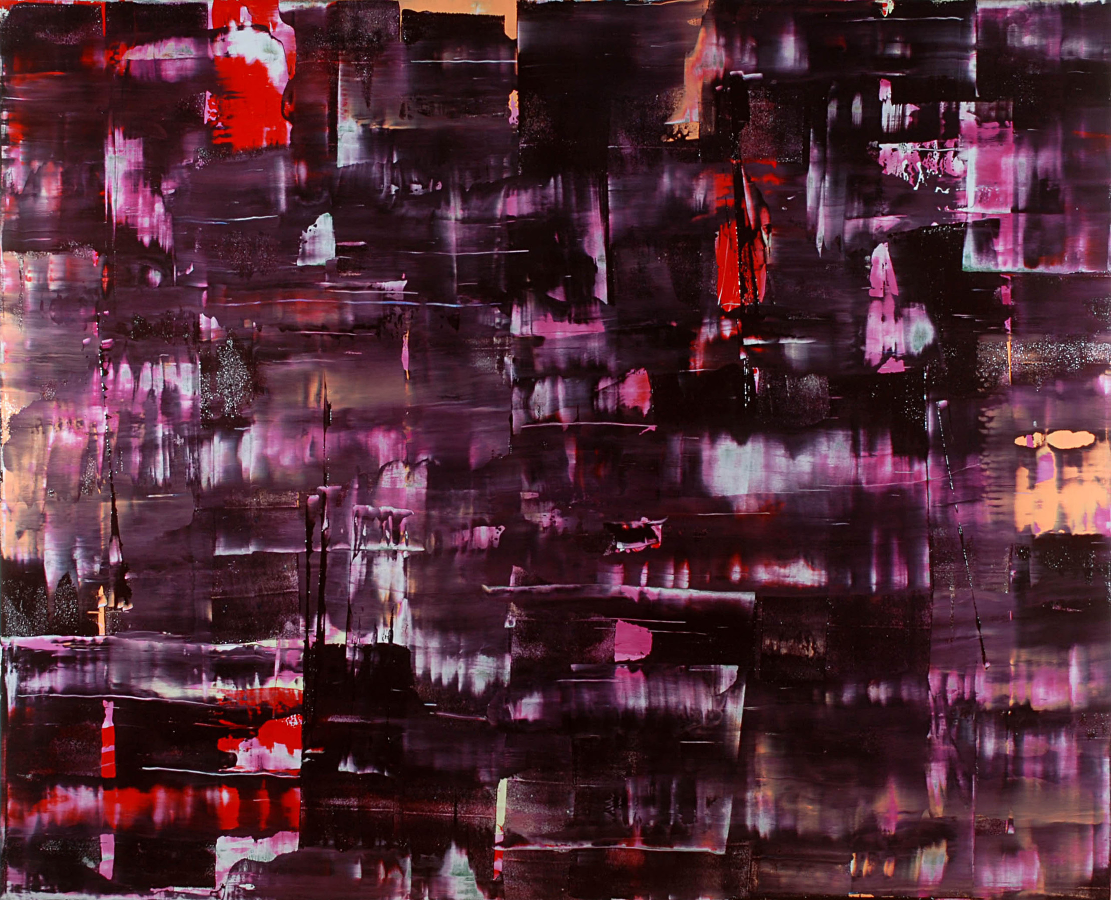 "July 18, 2009" oil on panel, 72" x 96."
