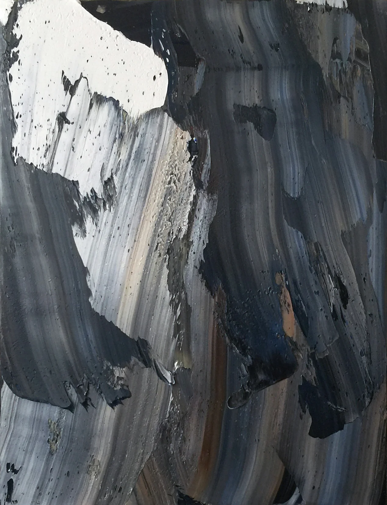"June, 2016," oil on canvas, 36" x 30."