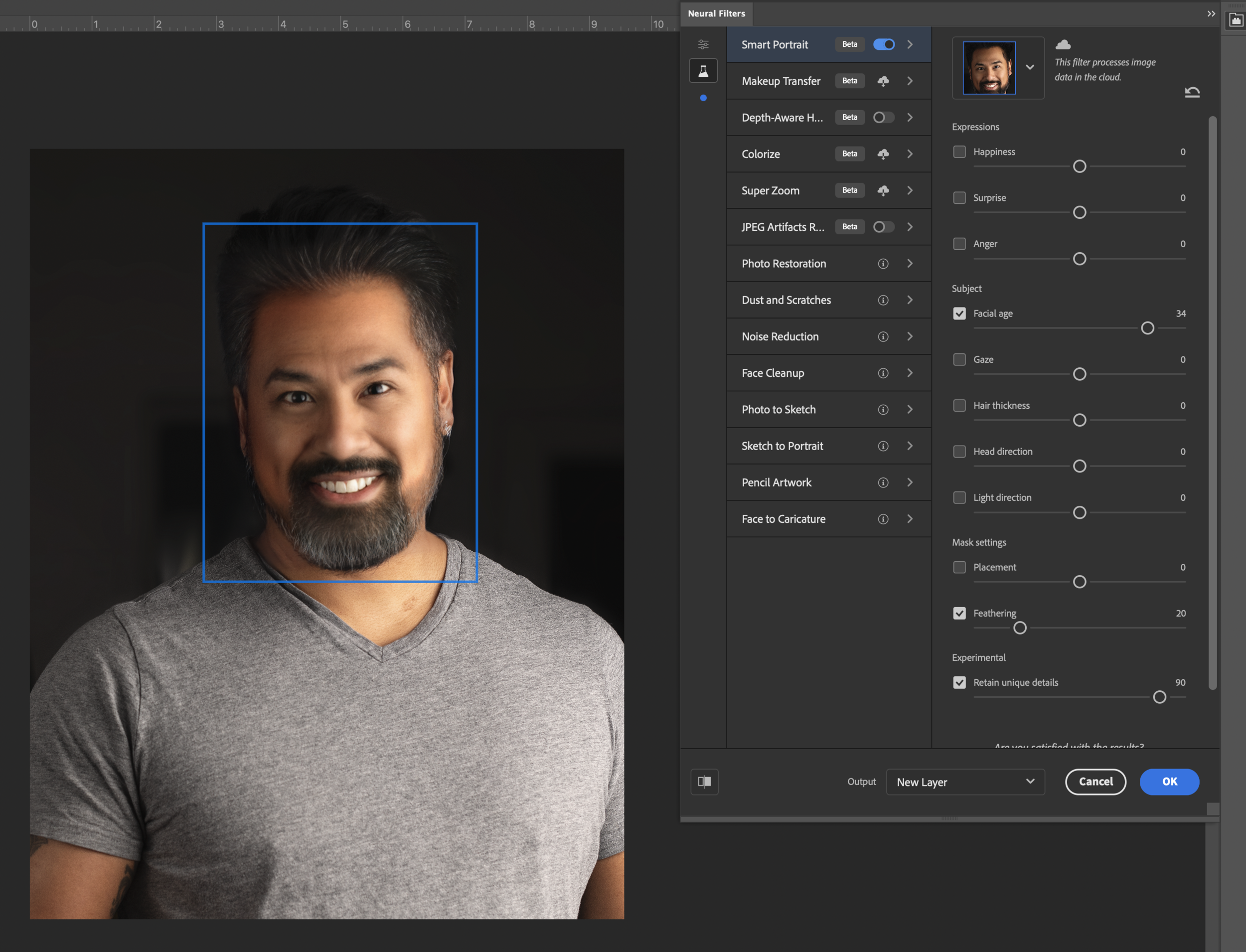 Aging with Photoshop