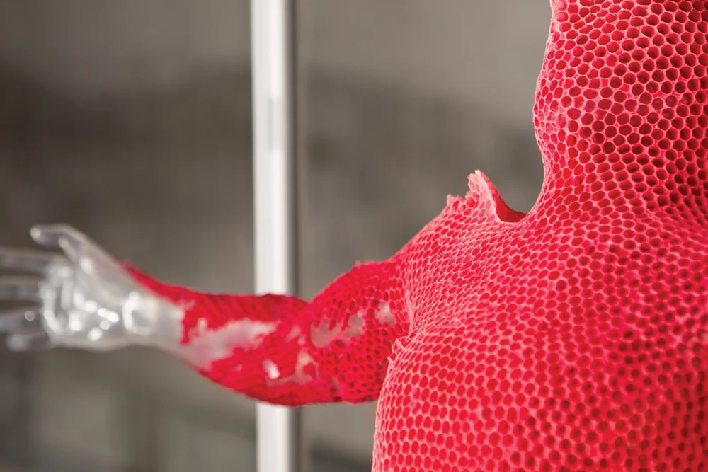 The Unbearable LightnessYear: 2010Materials: Beeswax, Stainless steel, Glass, Steel, Plastic, ResinDimensions: 122 x 250 x 45 cm