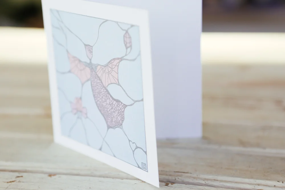Angel Of Light Letterpress Card - Lavender