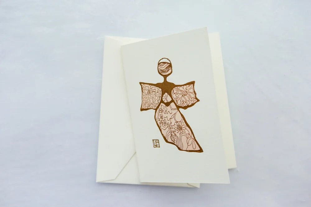 Angel of Nature Letterpress Card Set