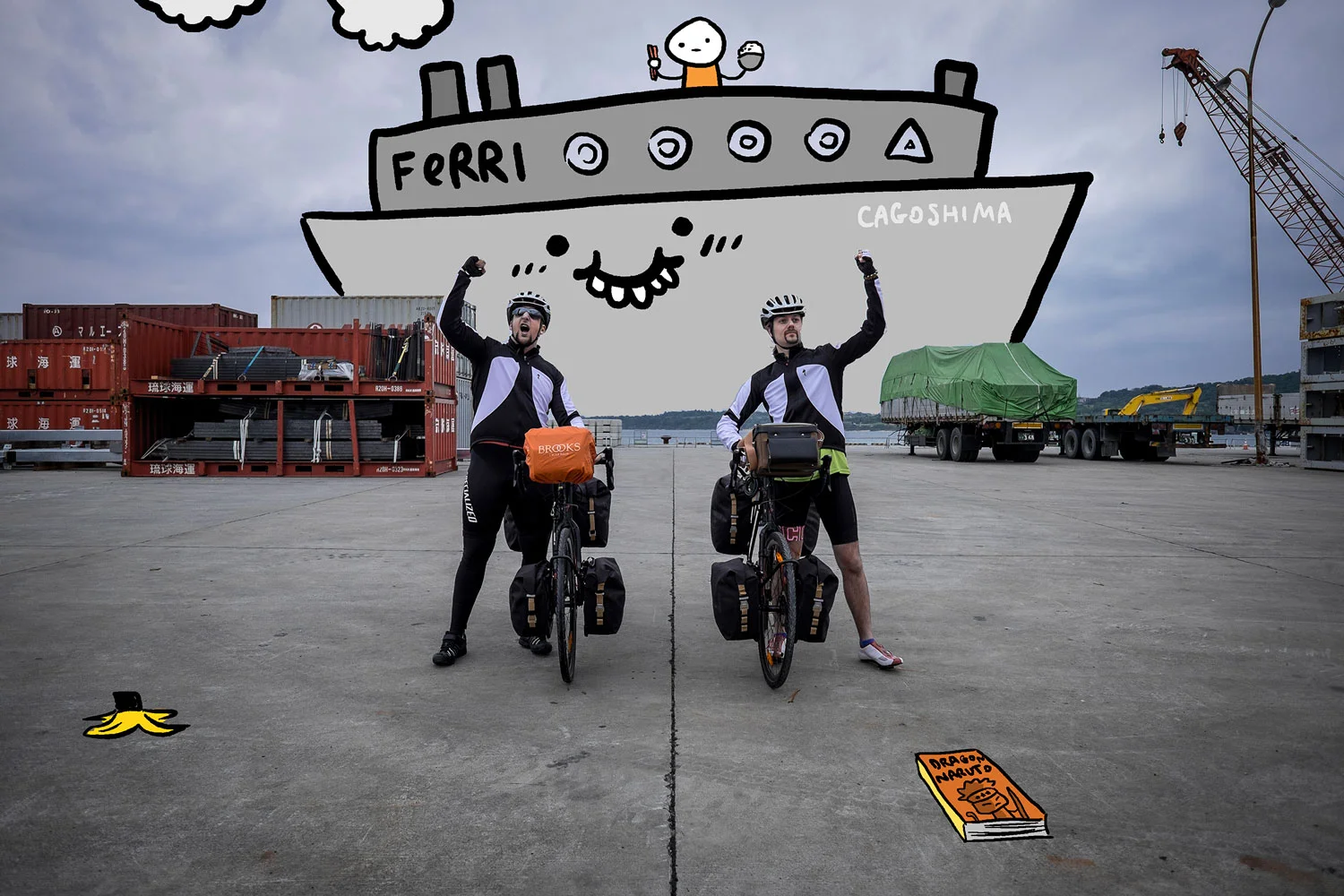The ferry was very happy to see us reach Motobu in time. 