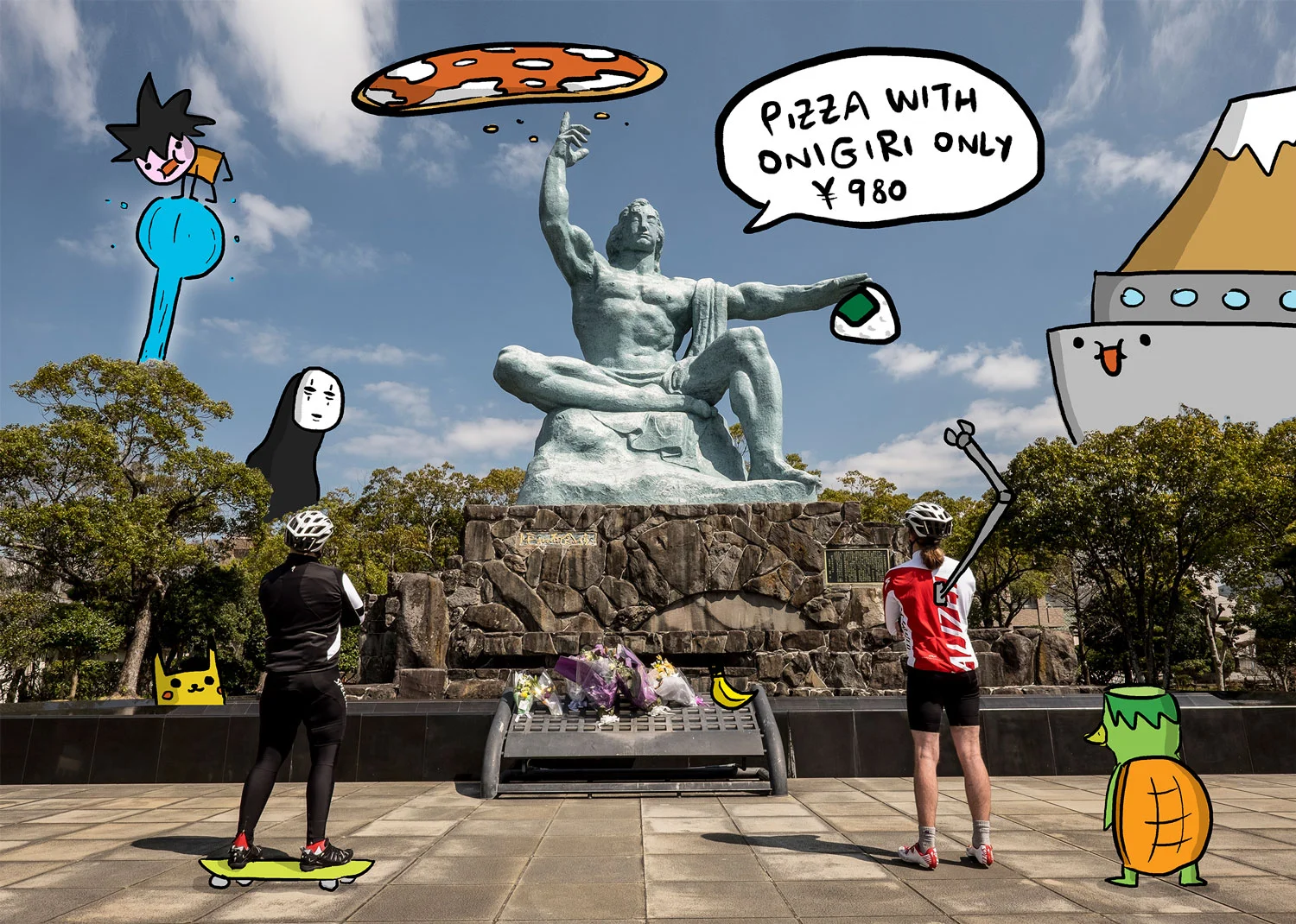 A Nagasaki la pizza è una bomba!