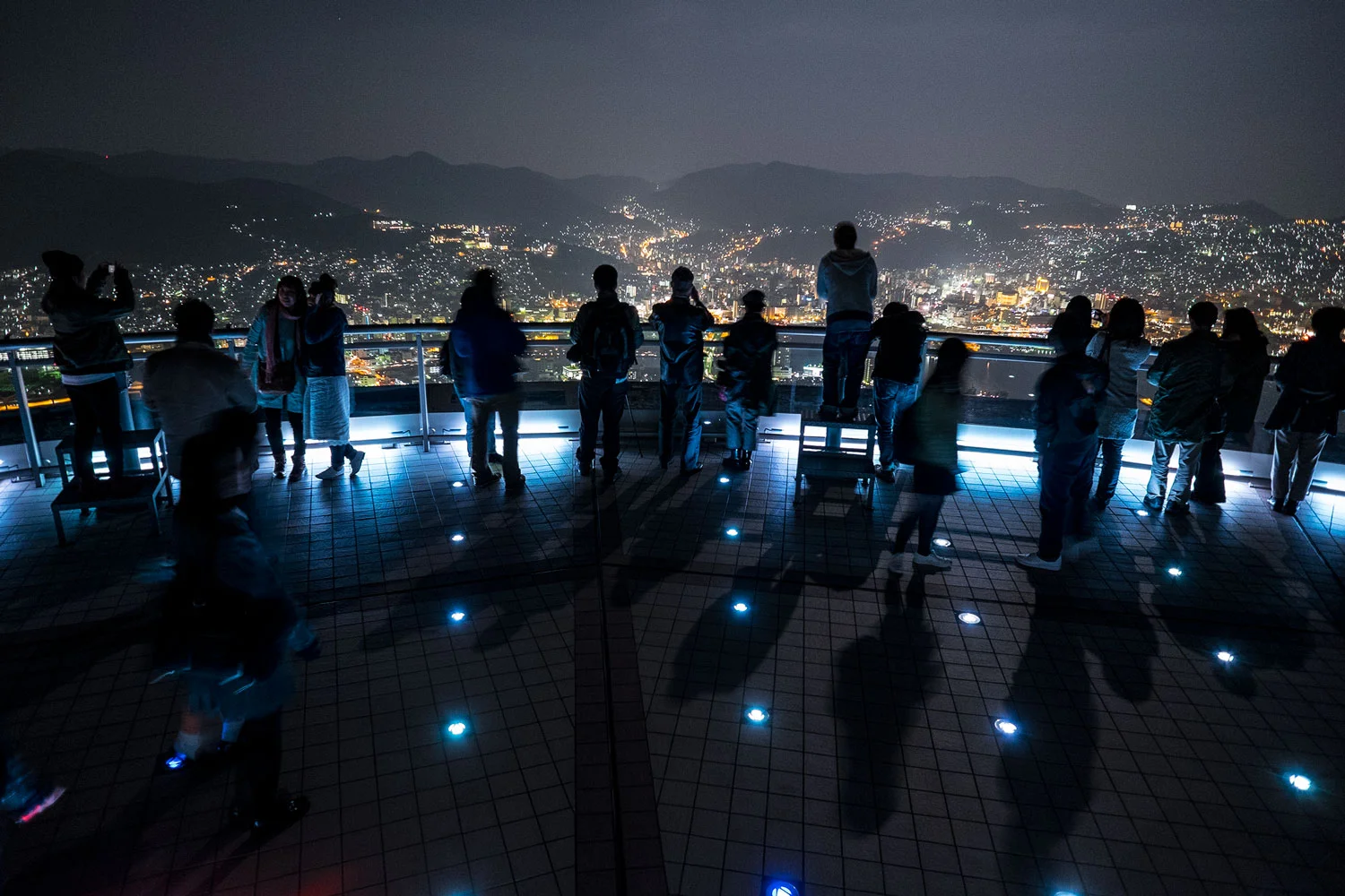 The observatory and the city of Nagasaki