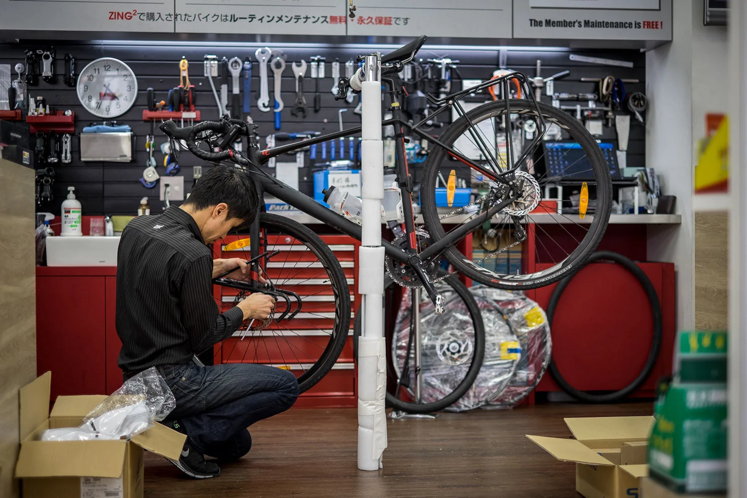 Le nostre Specialized Tricross sotto ai ferri. 