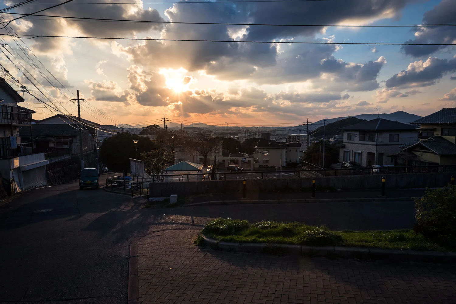 Il tramonto su Kitakyushu