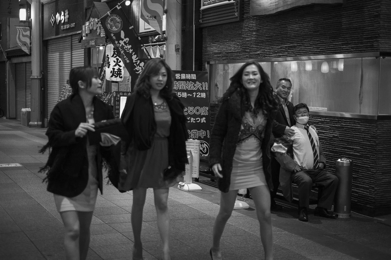 Night street scenes of Fukuoka