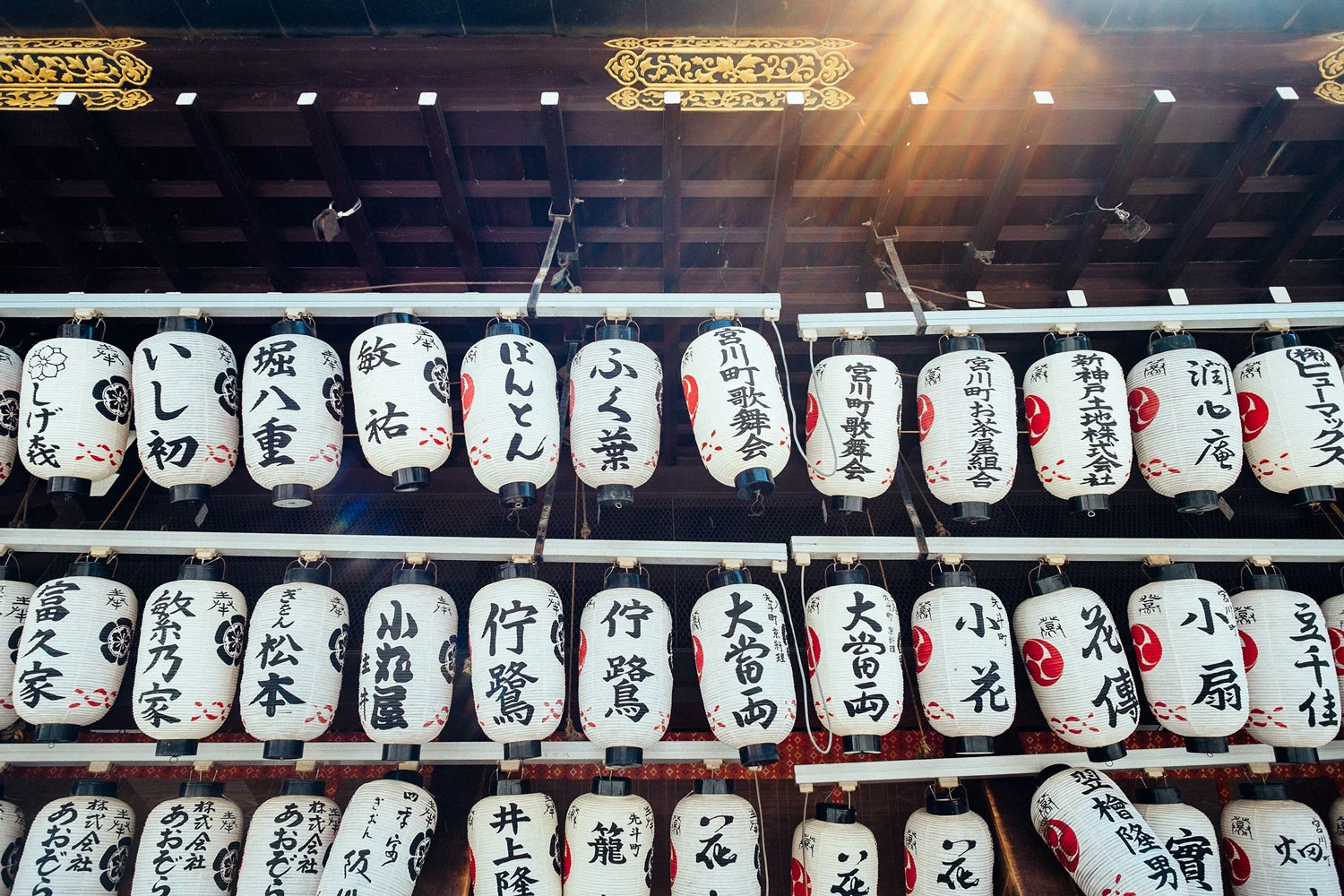 Rice paper lanterns, the evergreen of every single temple in Kyoto