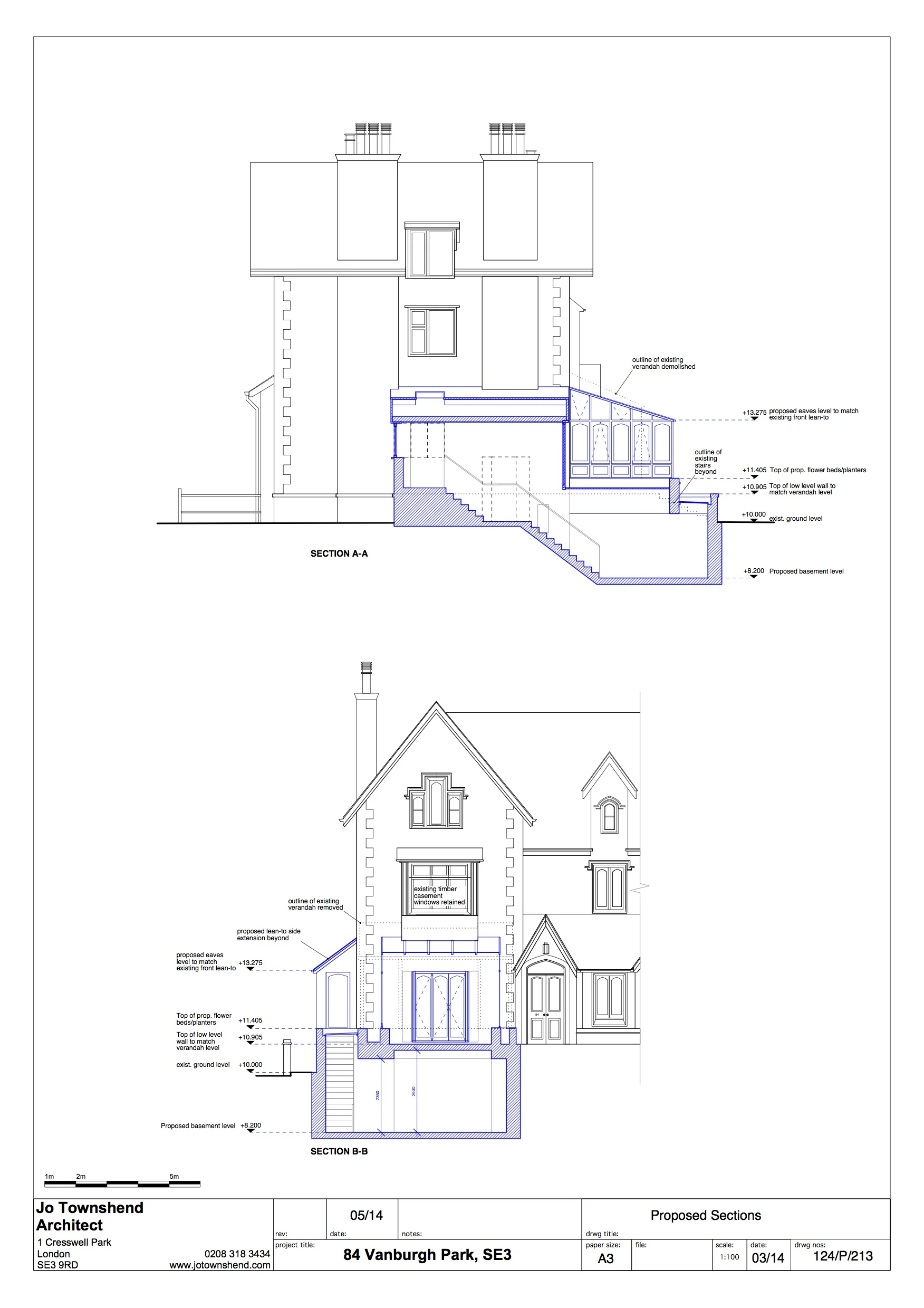 Planning Approval Vanbrugh Park Basement Dig Out Section.jpg