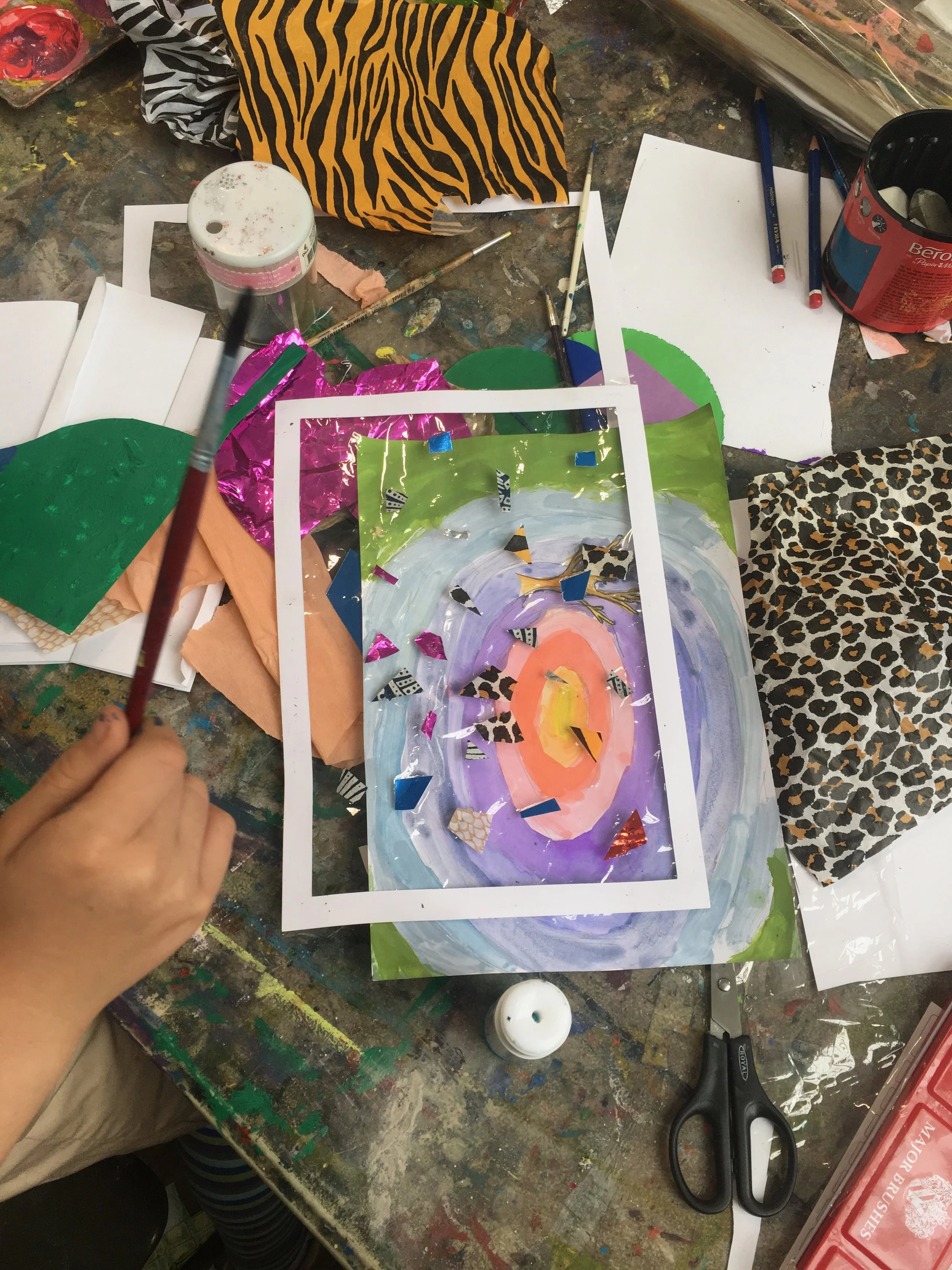 Work in Progress - Playing with materials and colour