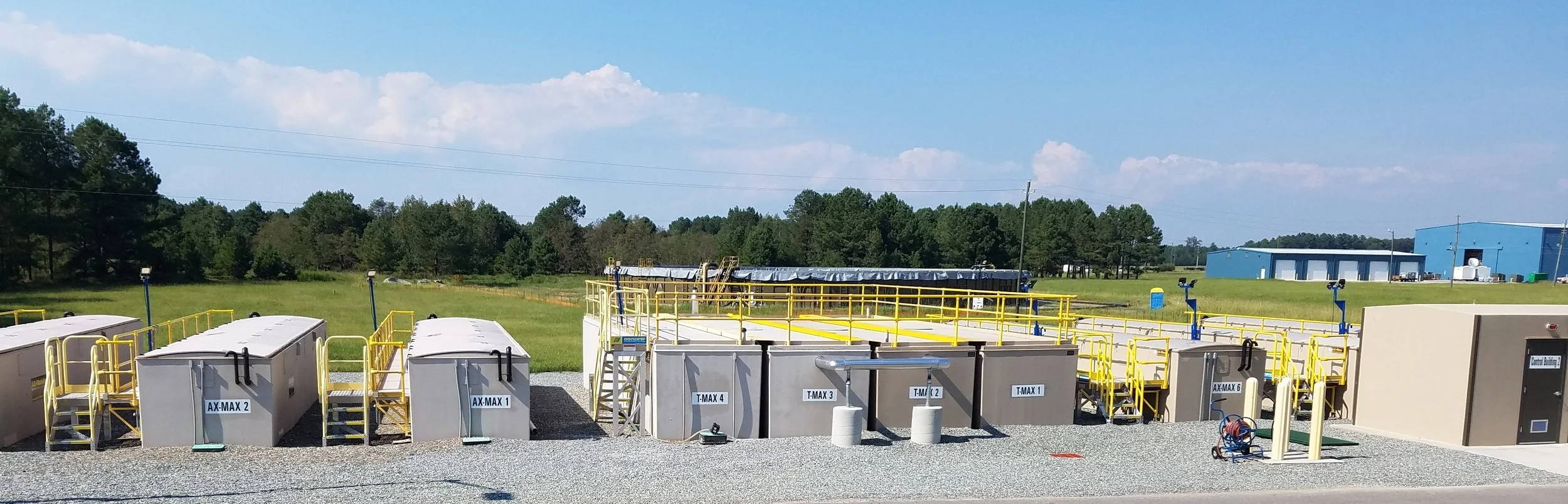 65,000 gallon per day AX-Max installation replaced a struggling activated sludge plant. Connection to a live system with a requirement of "not a single drop of treated or untreated effluent to hit the ground." Sounds simple, but I assure you it is not. When you provide the state its electricity, high standards are a good thing!