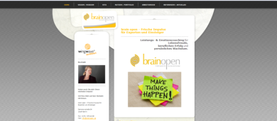 Homepage-Erstellung für brainopen