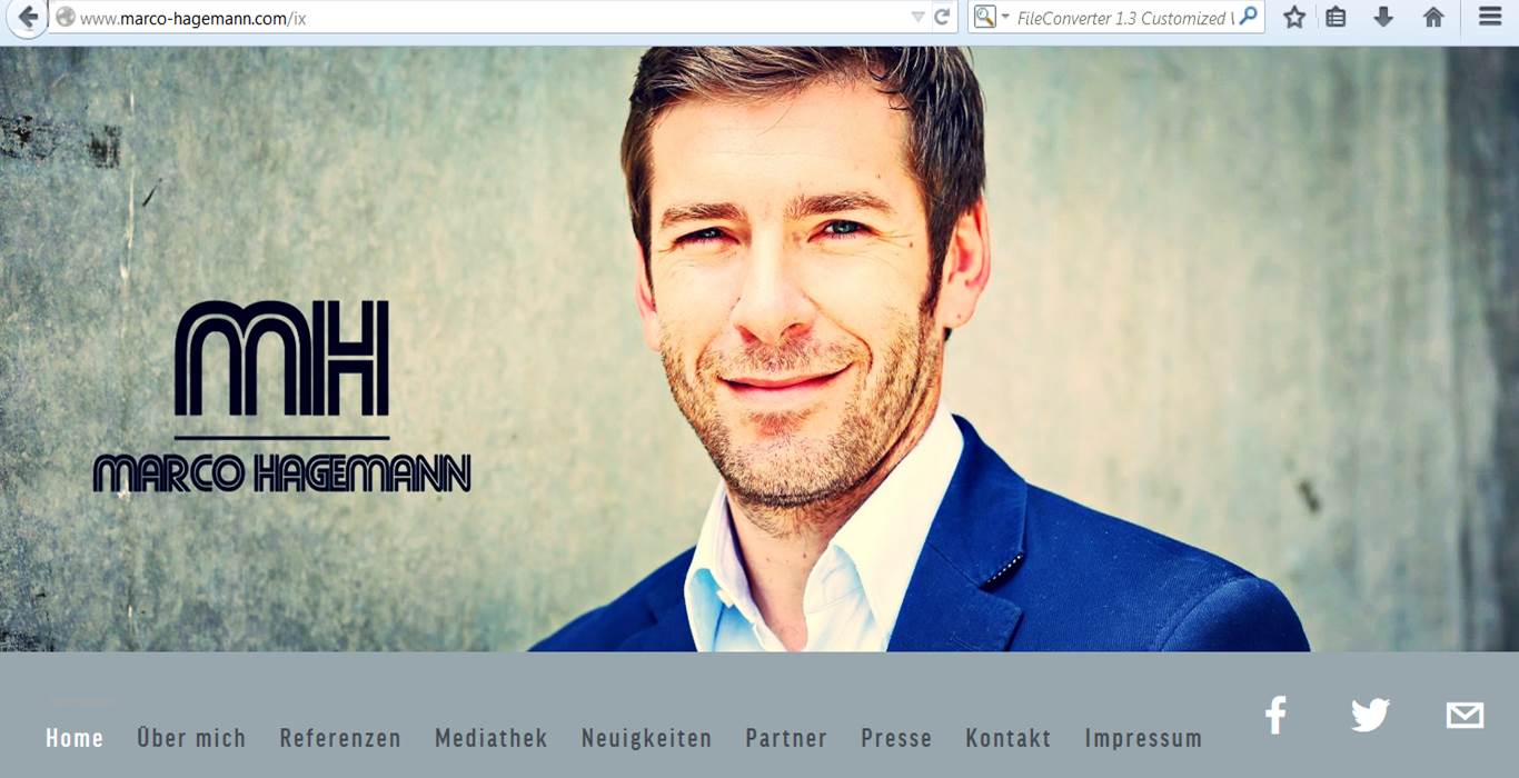 Homepage-Erstellung für RTL-Kommentator Marco Hagemann