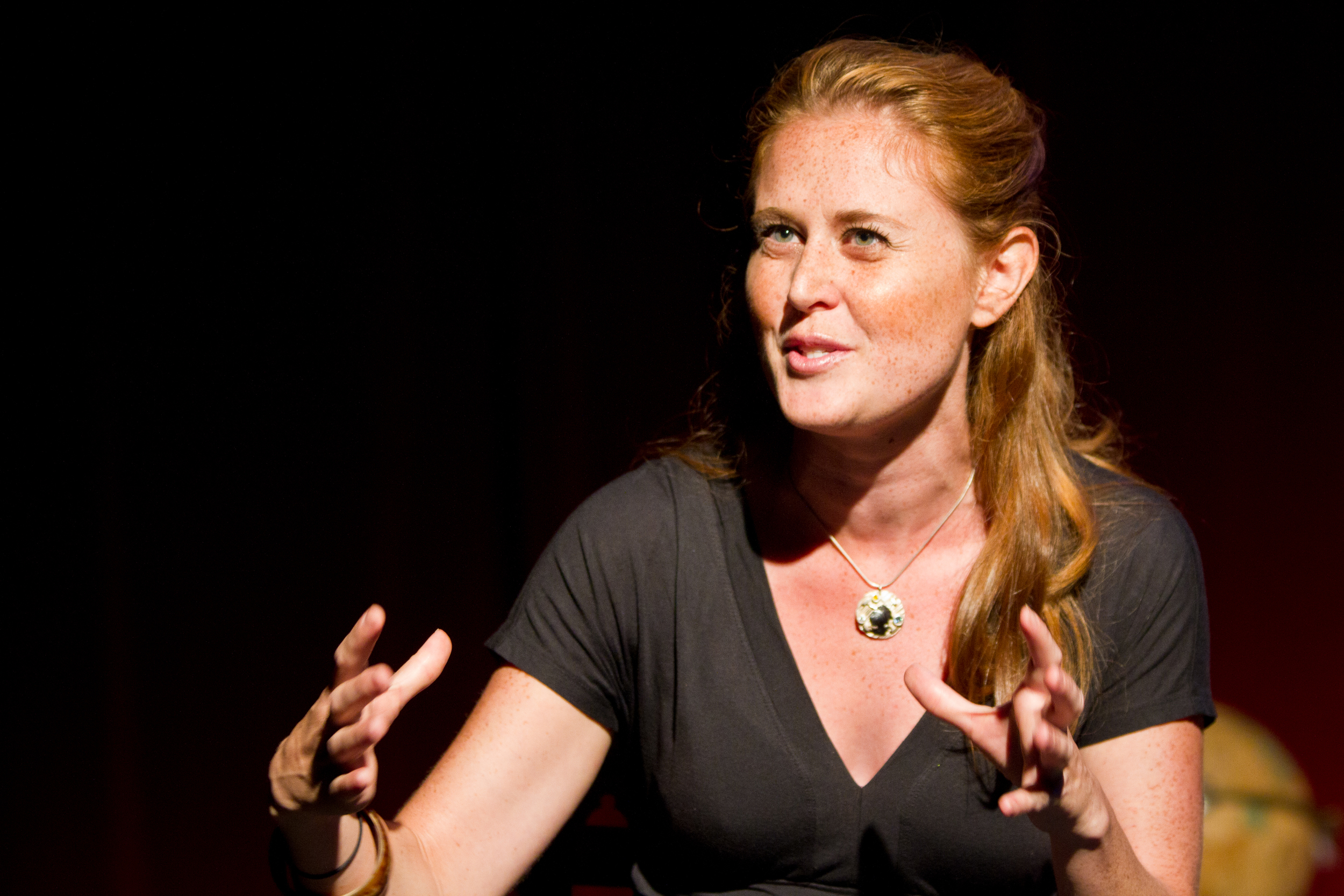   Ghosts of Stingrays  by Jonathan Goldberg. Amy Landon. Minneapolis Theatre Garage, 2010. Photo by Tony Webster 