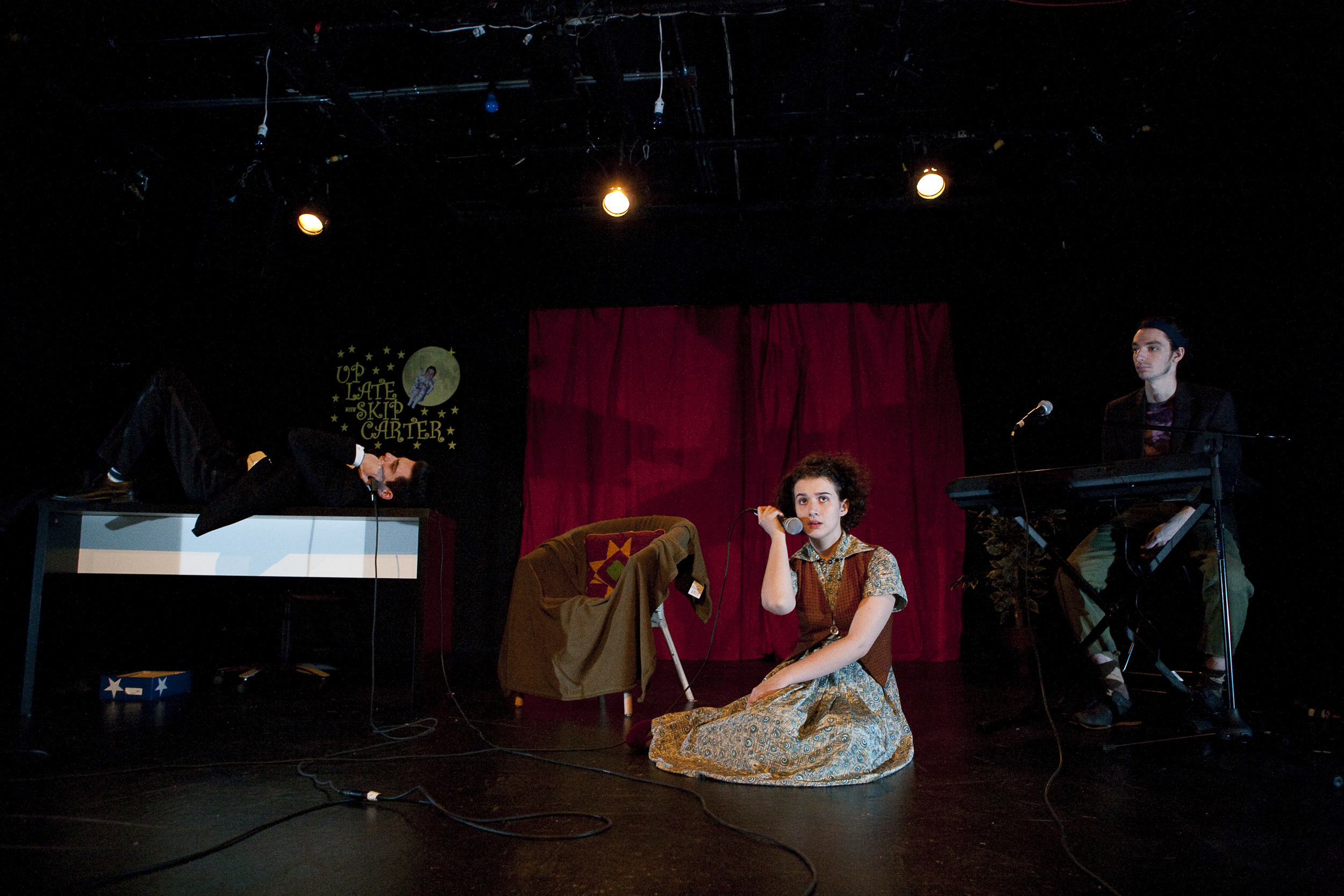  Nick Lehane, Lauren Glover and Gabriel Millman. Photo by Aaron Epstein. 