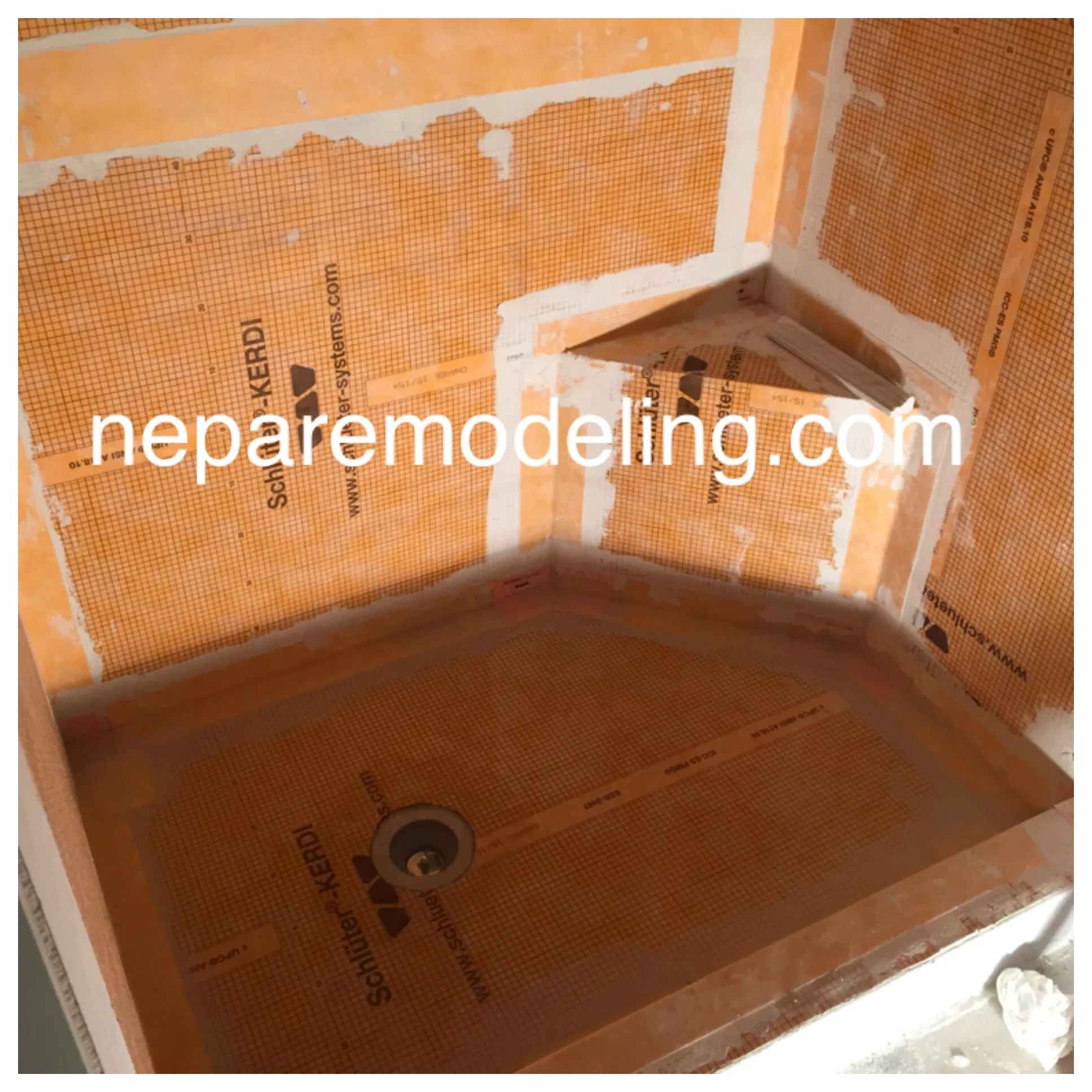 Waterproof Kerdi Shower Ready For Tile