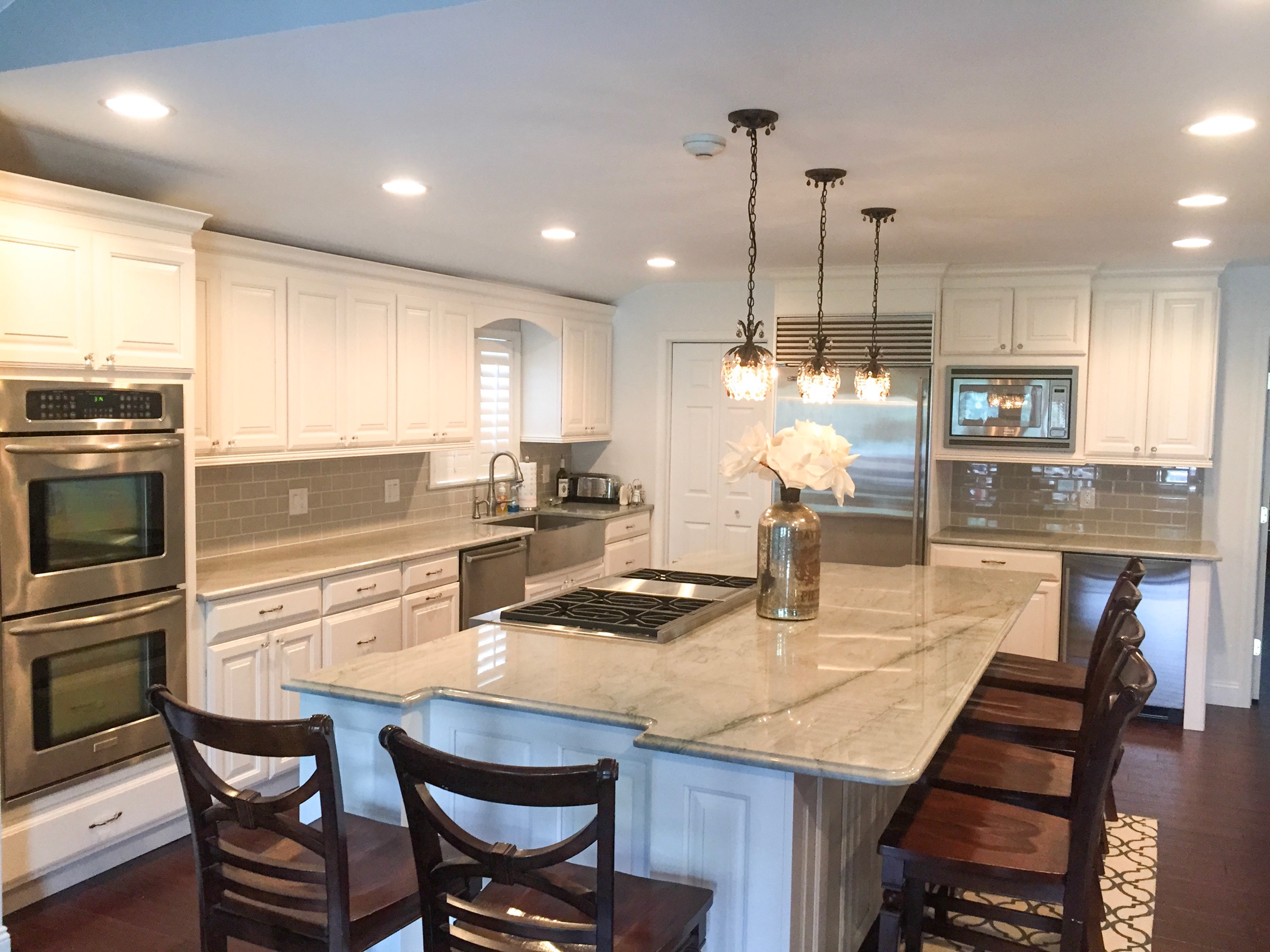 Painted White Cabinets in Wilkes Barre