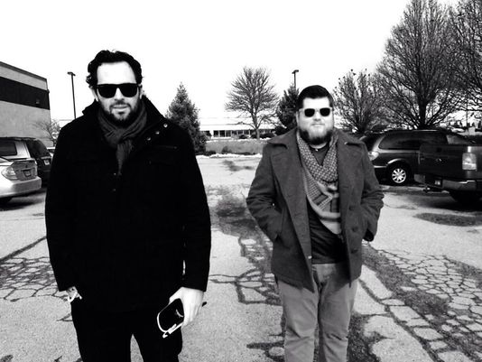 Filmmaker David Donnelly with Heath Saunders