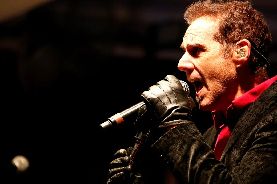 Kelly Keagy of Night Ranger belts it out at a show with David in Houston, TX