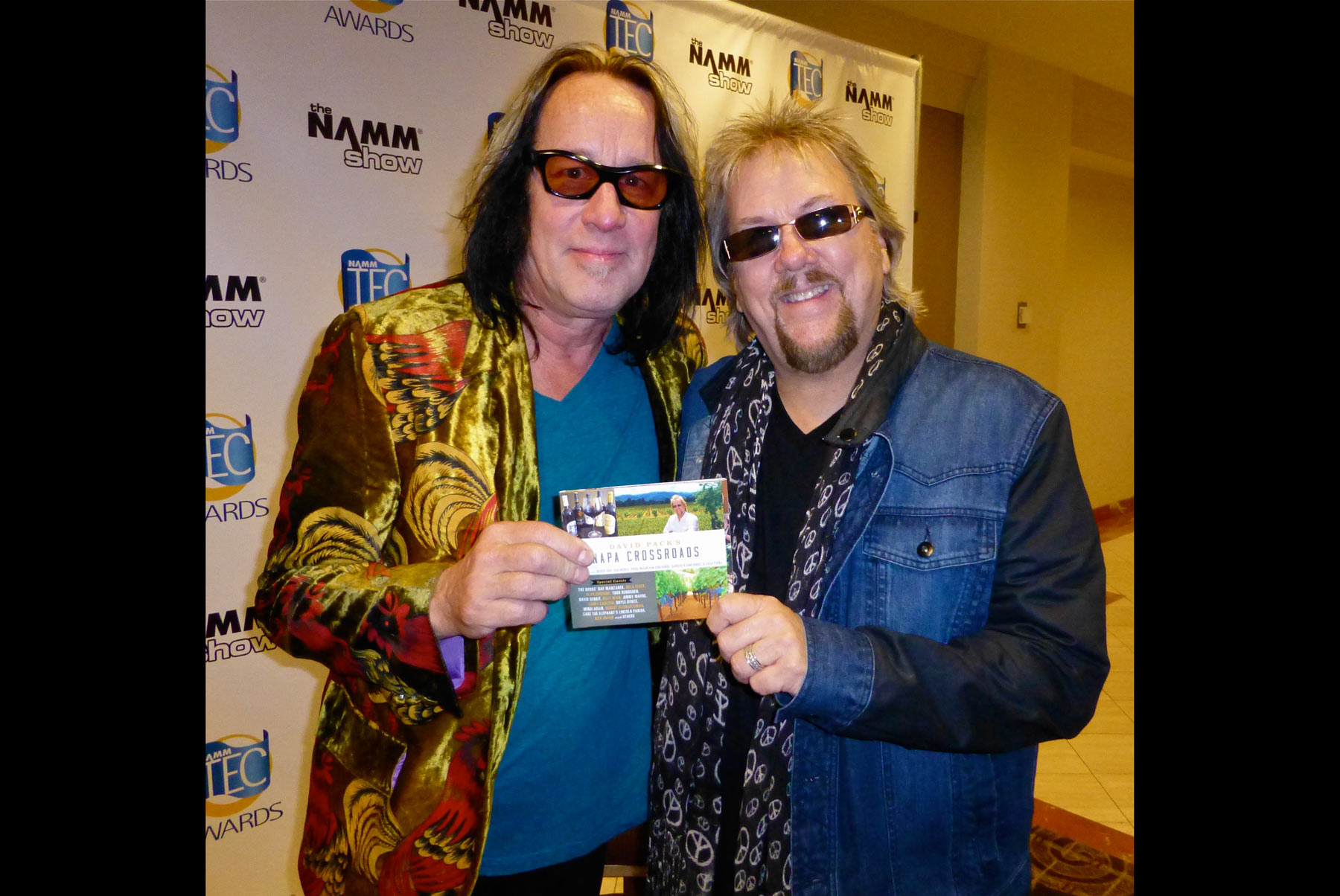 DP and Todd Rundgren who Added His Guitar Genius to "You Were The One"