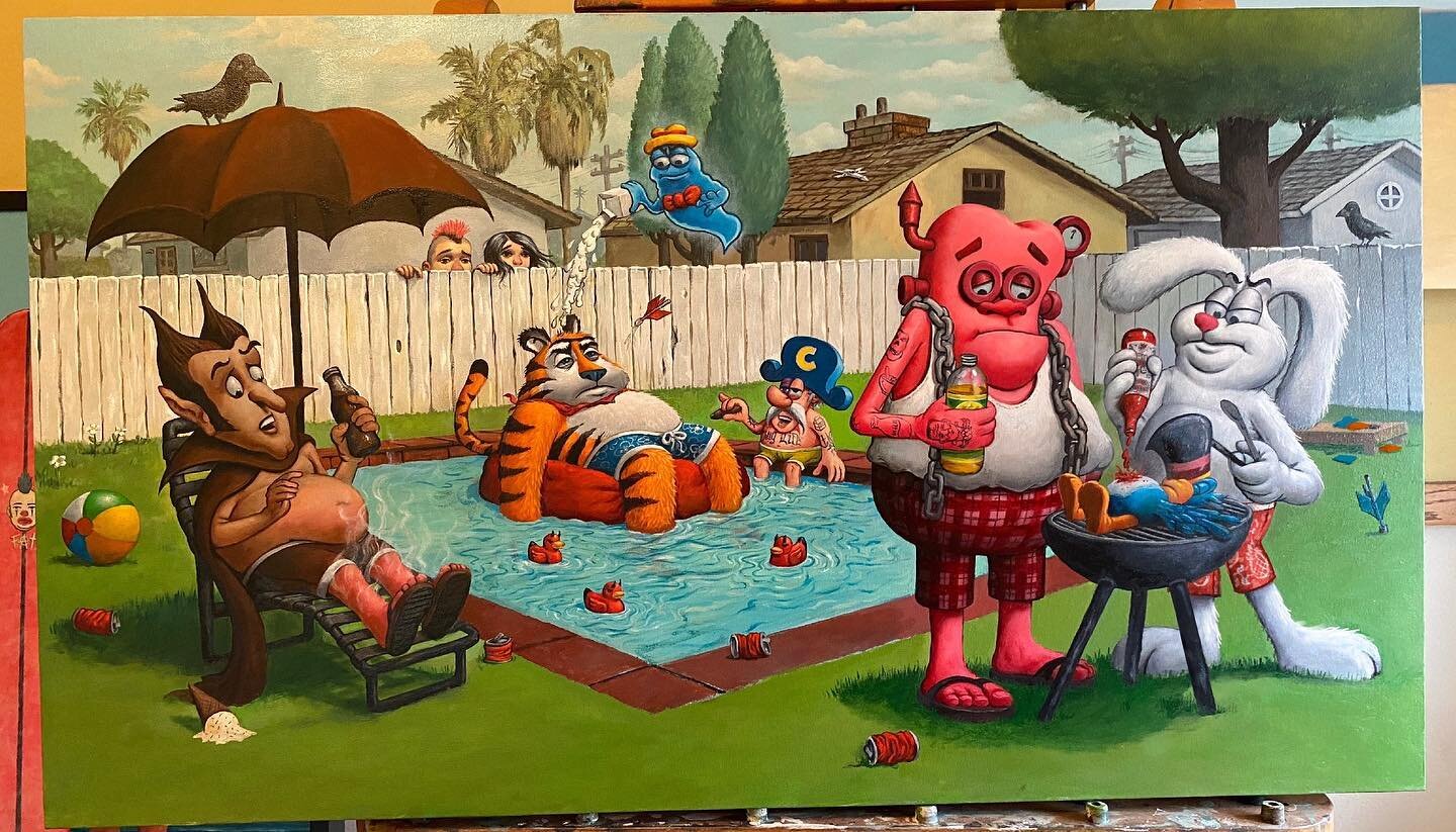 &ldquo;Sweet Day Poolside&rdquo; Rough photo. Prints available this Friday.