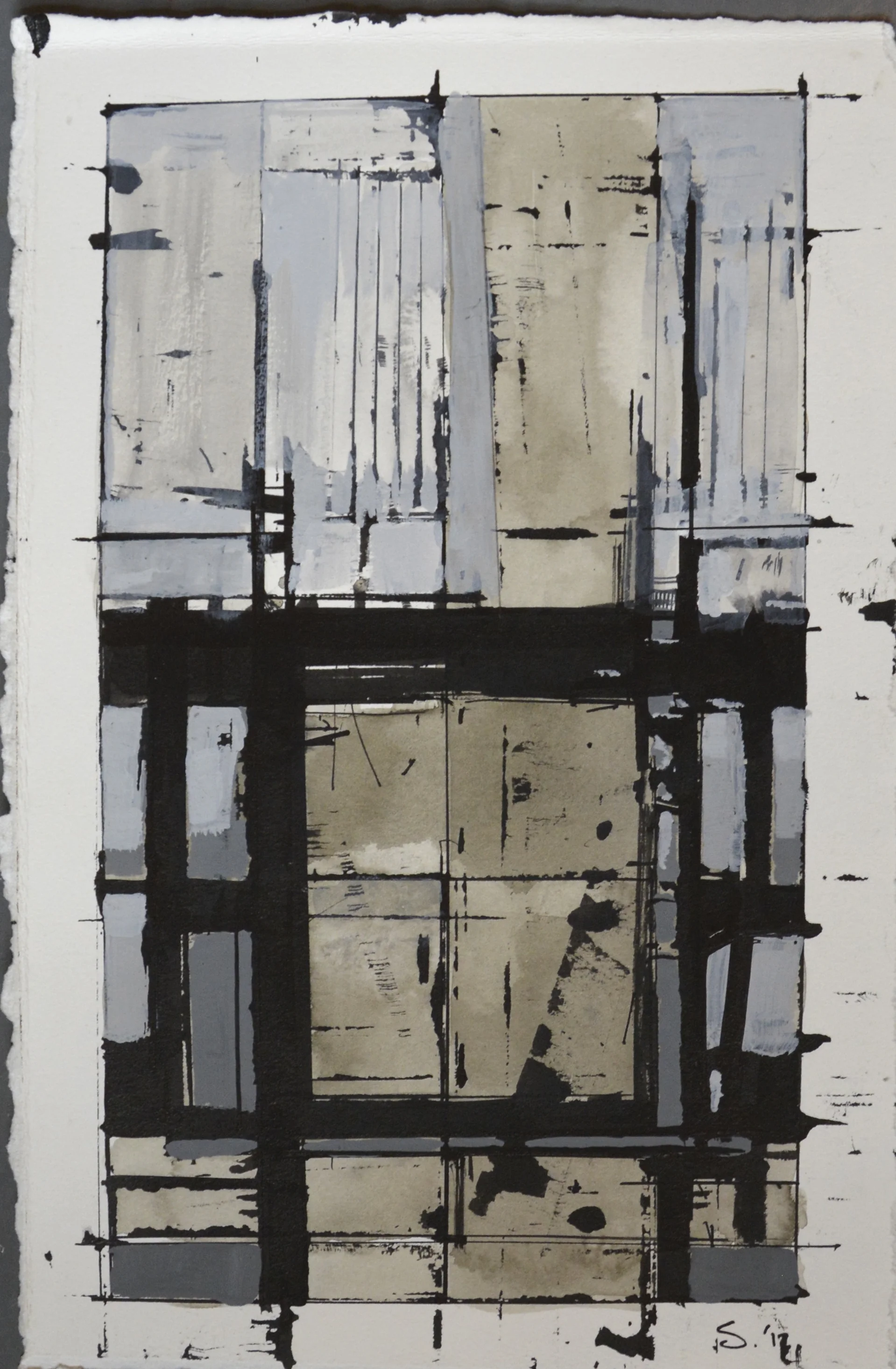 Stephen Croeser A4 ink and shellac on paper (2).JPG