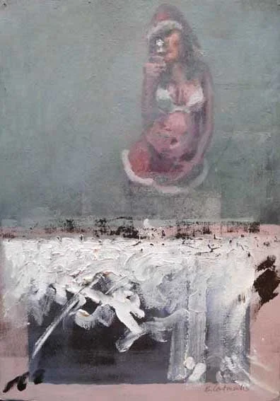 Untitled, Oil Painting on Primed Paper 42 x 29.5 cm
