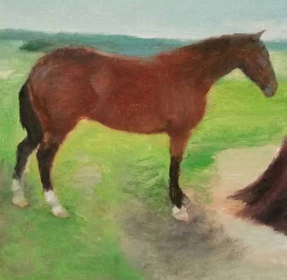 Horse II, Oil on Canvas, 20 x 20 cm