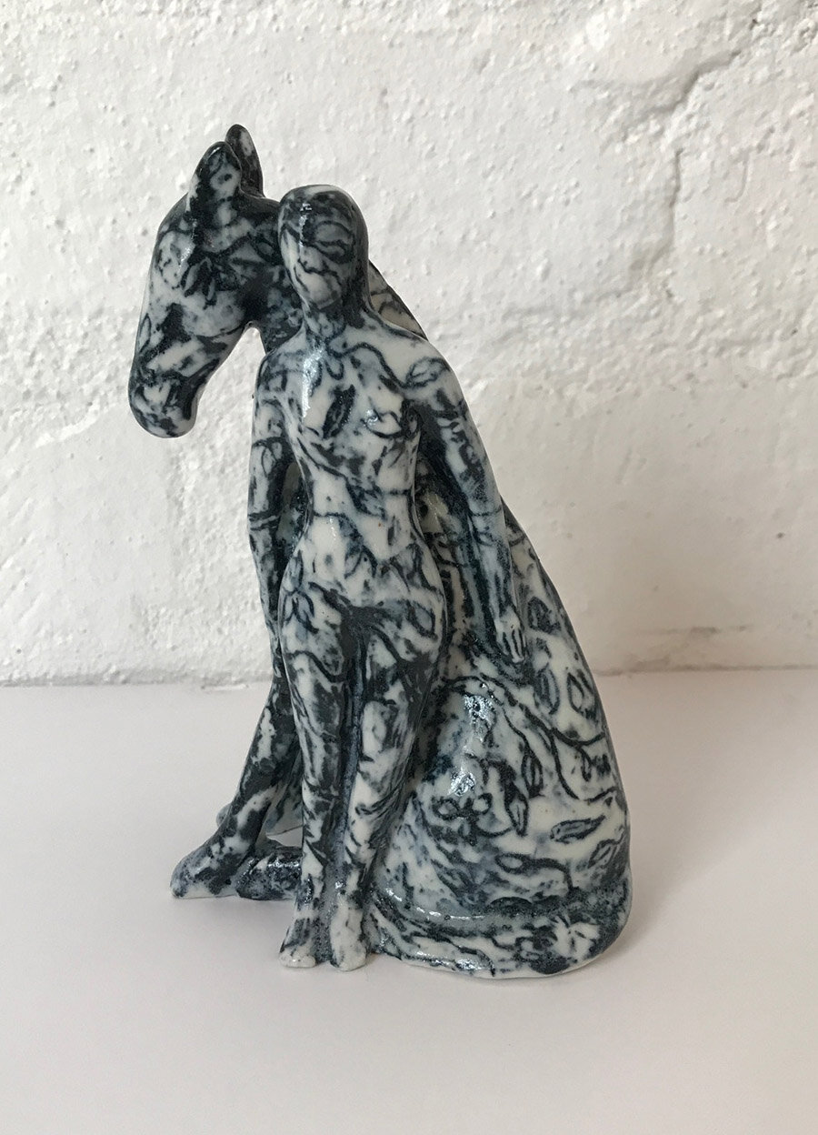 Leora Lewis, Figure with Horse.JPG