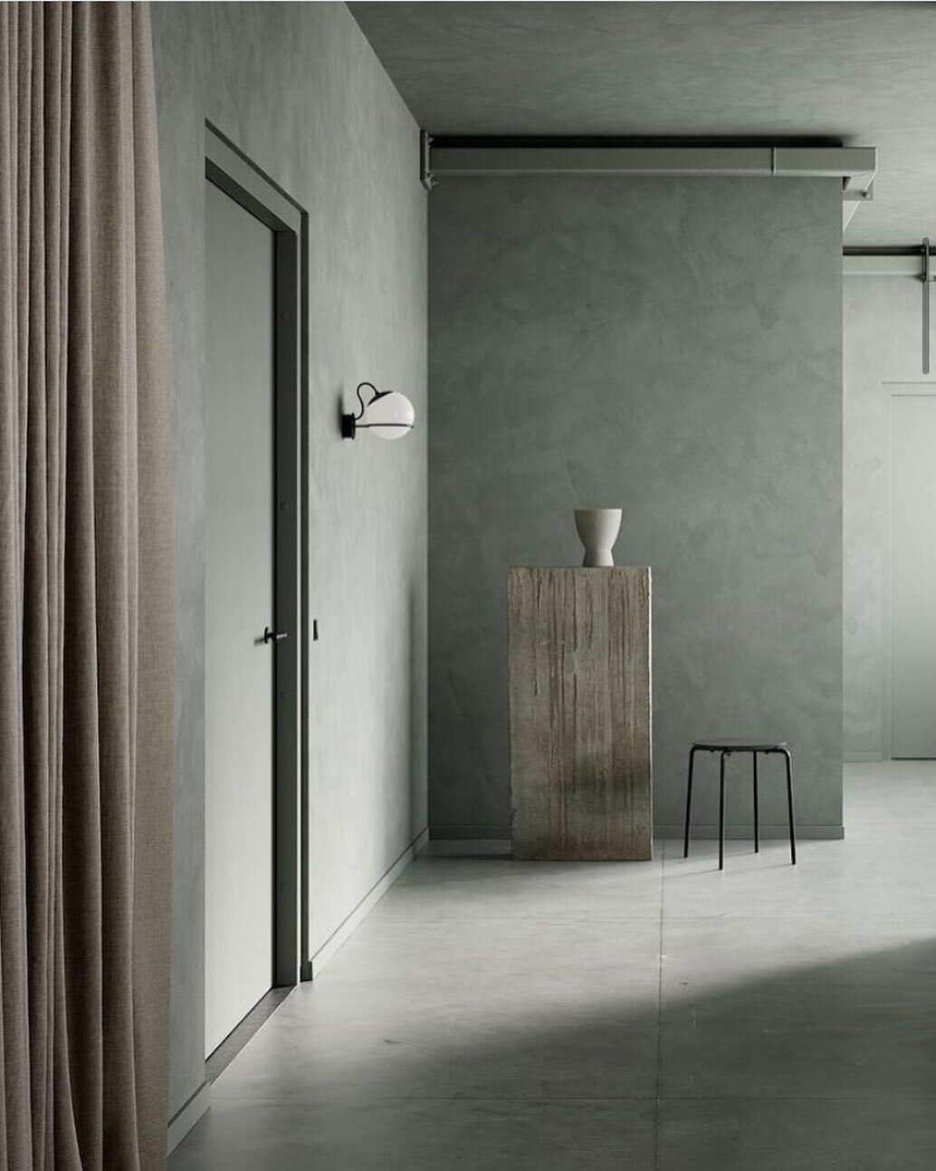 @detalecph &mdash; What I want to cover every surface with these days. Now @fluggerofficial has developed a paint collection matching the DETALE CPH colours, which is much welcome for elements such as doors, architraves and panels &mdash; that minty 