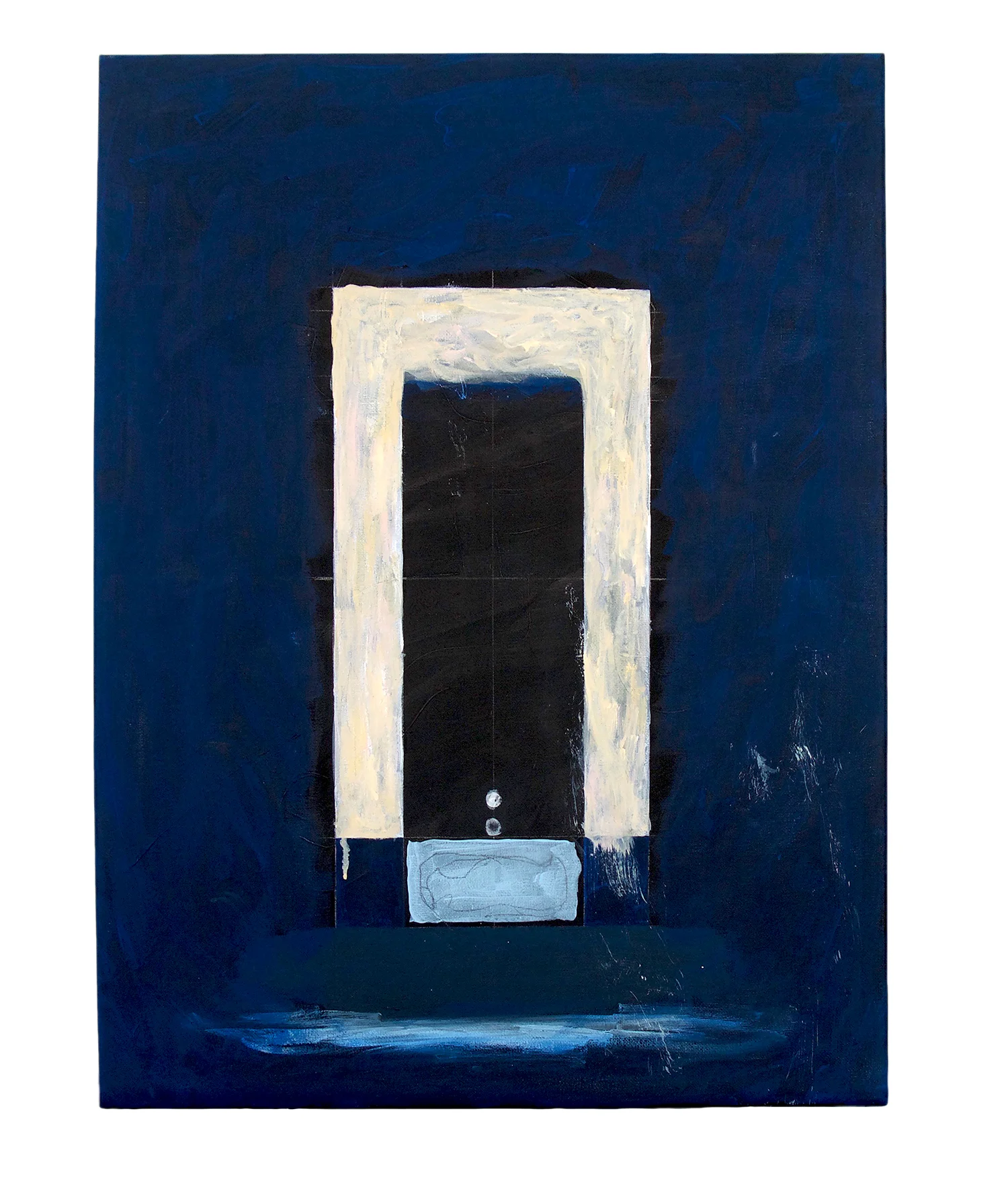 The Thinnest Portal mixed media on canvas 24" x 18"
