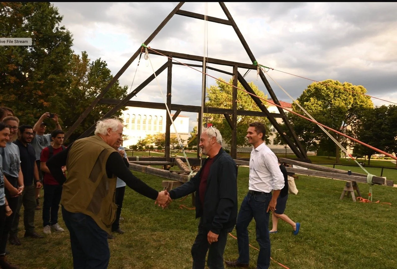 WE RAISED OUR REPLICA FOR THE CHIEF RESTORATION ARCHITECTS FROM FRANCE!