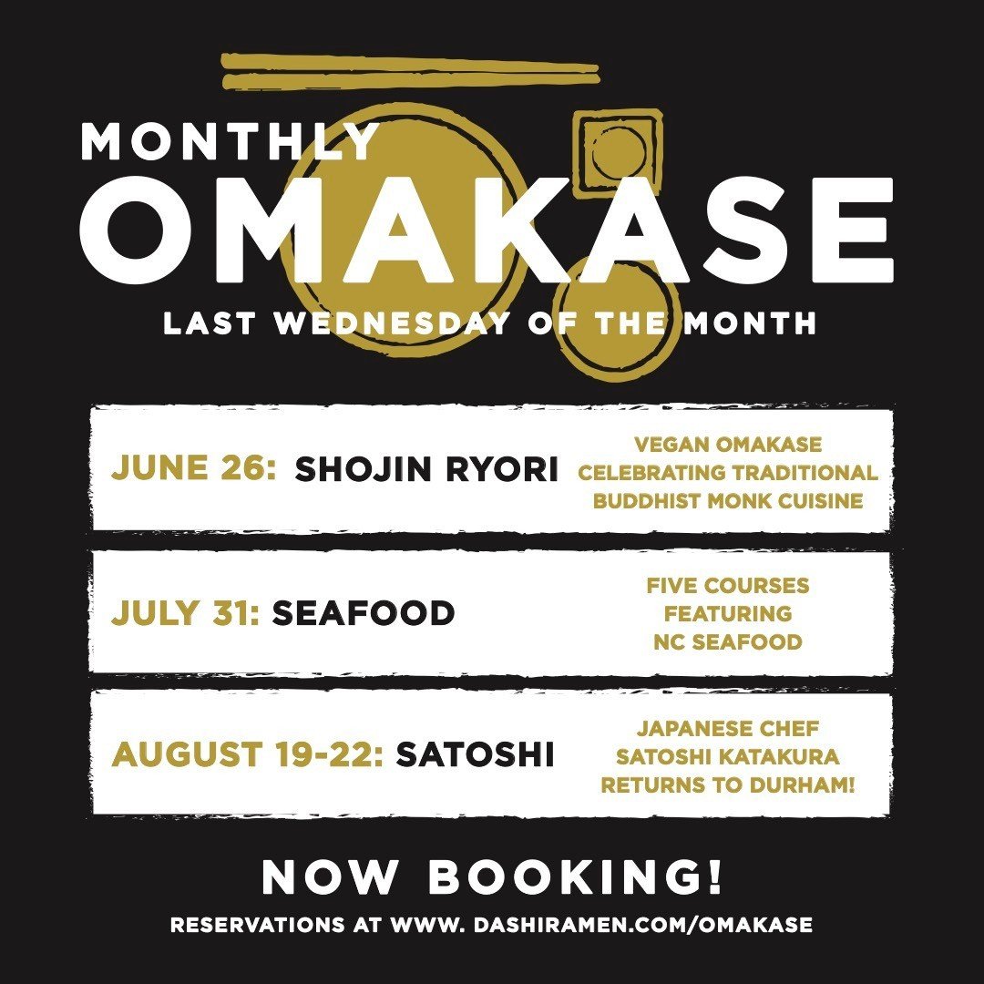 📣✨ Omakase Theme Announcement: Shojin Ryori 🌱 Seafood 🐠 Satoshi! 🇯🇵 📣✨ Check down below to see the June, July, &amp; August omakase themes. To make a reservation &amp; learn more about all events: Link in bio!

 SWIPE ➡️ to see a recap of how a